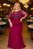 Picture of PLUS SIZE SEQUINS EVENING DRESS